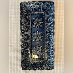 NEW Blue Rectangular Decorative Tray